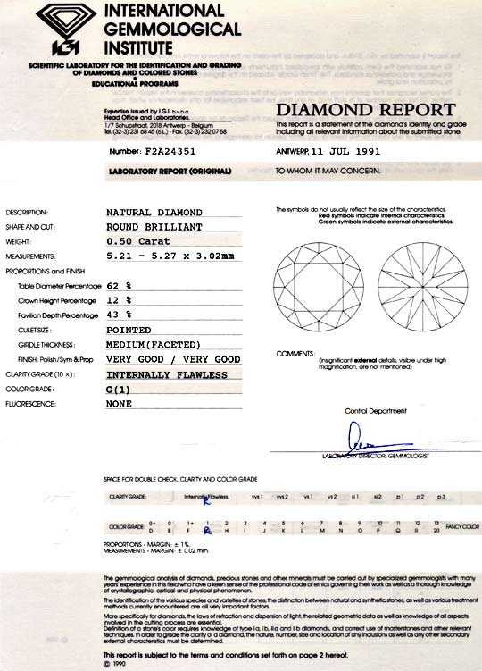 Foto 9 - Diamant 0,5 Brillant IGI Lupenrein Top Wesselton, D5069