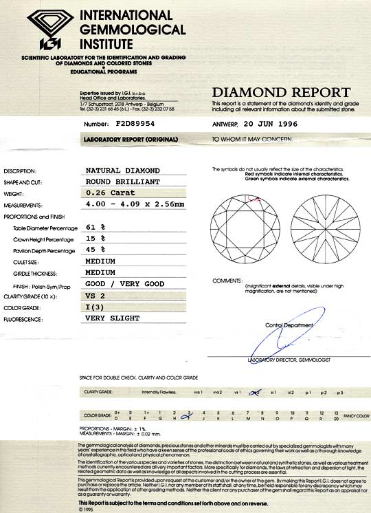 Foto 9 - Diamant 0,26Carat Brillant IGI Gutachten Top Crystal VS, D6049