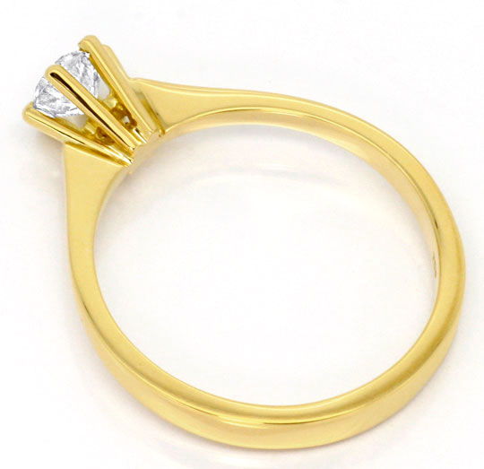 Foto 3 - Brillant-Krappen Diamant-Ring 0,45ct H SI 18K Gelbgold, R4281