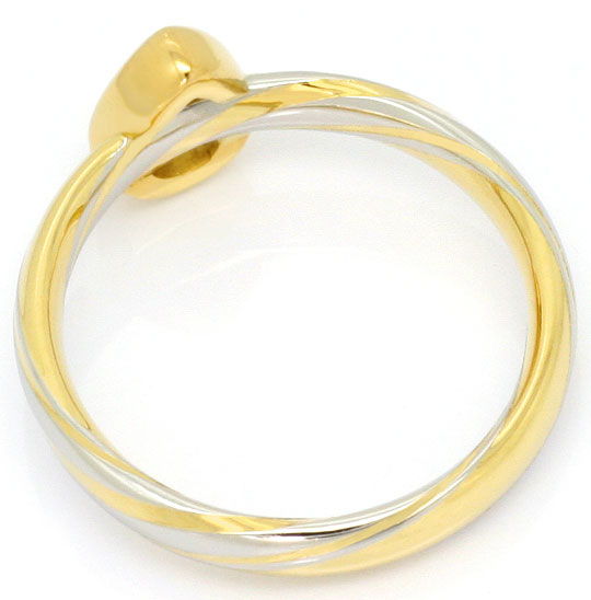 Foto 3 - Platin-Gold-Ring, Lupenreiner Wesselton Diamant Tropfen, R4823