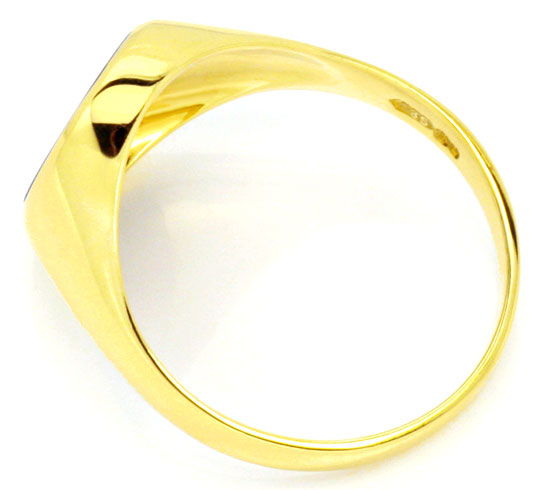 Foto 3 - Lapislazuli Goldring Siegel Ring 14K Gelbgold, S2233