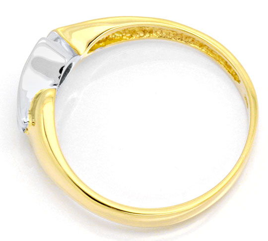 Foto 3 - Designer-Brillant-Ring 0,17 18K Gelbgold-Weißgold Neu, S2690